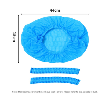 Hrubé jednorazové návleky na topánky z netkanej textílie, priedušné, protišmykové, prachotesné pre domáce použitie; hrúbka 300 g; 100 ks v balení