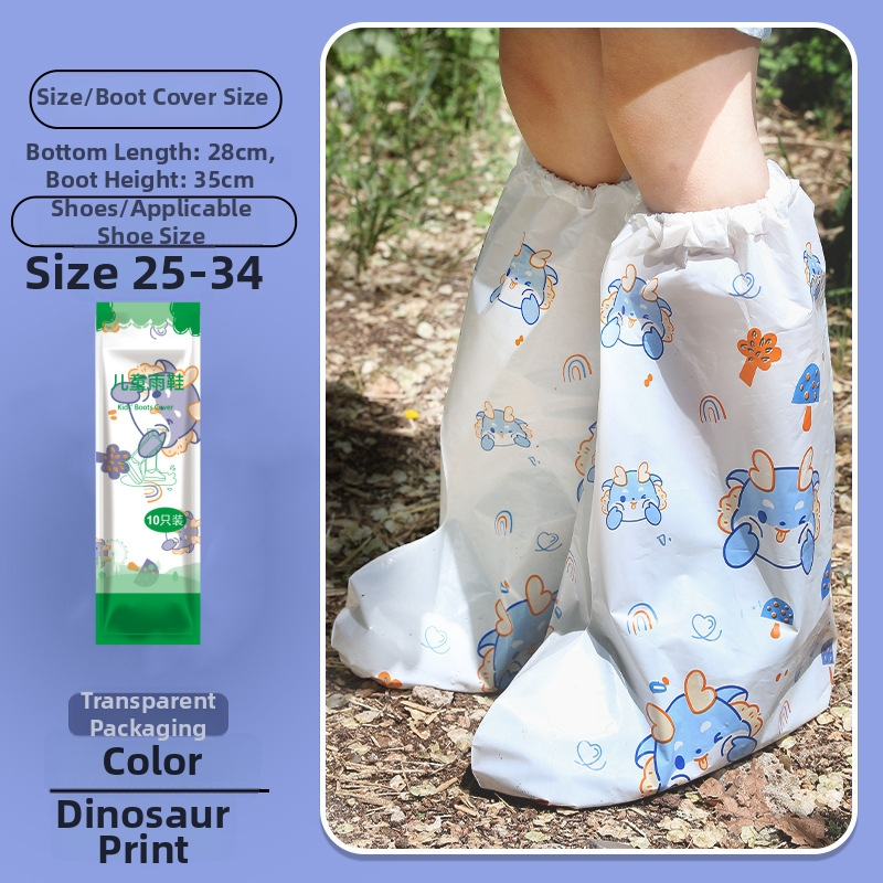 Jednorázové nepremokavé návleky na topánky pre deti a študentov, protišmykové, individuálne balené