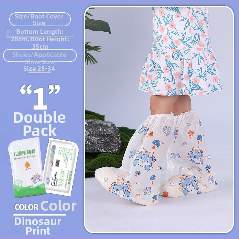 Jednorázové nepremokavé návleky na topánky pre deti a študentov, protišmykové, individuálne balené