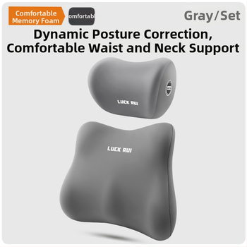 Automobiļu jostasvietas atbalsts ar atmiņas putām, ārējais materiāls: sintētiska šķiedra, universāla saderība, visu sezonu lietošanai, pielāgošana pieejama