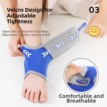 AB071 Detská ochrana členka na vonkajšie športy, priedušná OK kompozitná tkanina, Velcro uzáver, ochrana proti vytočeniu, na všetky ročné obdobia