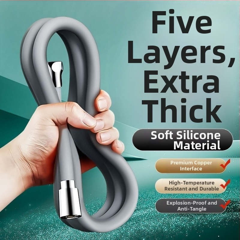 Sprchová hadica zo silikónu, model SE8696, značka Zimani, štýl ľahký luxus