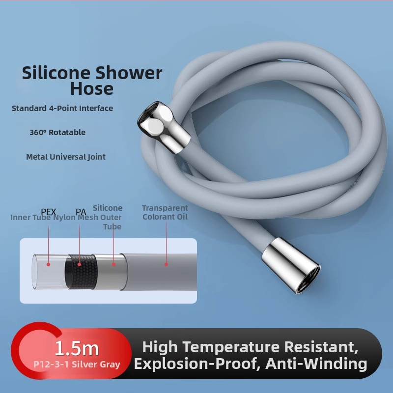 Sprchová hadica zo silikónu, model SE8696, značka Zimani, štýl ľahký luxus