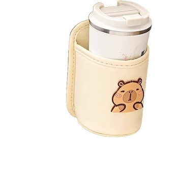 Кожен държач за чаша с клип за електрически скутер, без обработка