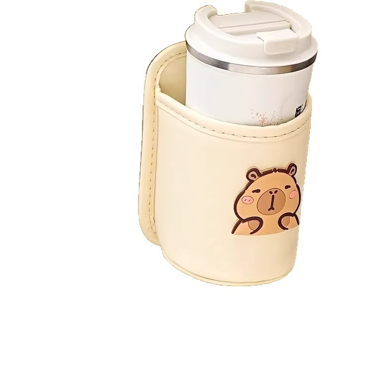 Кожен държач за чаша с клип за електрически скутер, без обработка