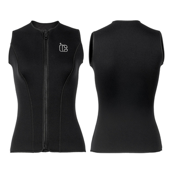 3 mm fliso įdėtas nardymo liemenė — šilta ir atspari šalčiui, unisex, skirta banglentininkams, plaukioti, riedėjimui ir laisvam nardymui — neoprenas-nylon su velūrine danga