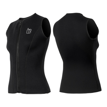 3 mm fliso įdėtas nardymo liemenė — šilta ir atspari šalčiui, unisex, skirta banglentininkams, plaukioti, riedėjimui ir laisvam nardymui — neoprenas-nylon su velūrine danga