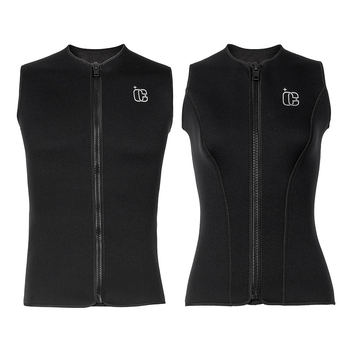 3 mm fliso įdėtas nardymo liemenė — šilta ir atspari šalčiui, unisex, skirta banglentininkams, plaukioti, riedėjimui ir laisvam nardymui — neoprenas-nylon su velūrine danga