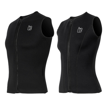 3 mm fliso įdėtas nardymo liemenė — šilta ir atspari šalčiui, unisex, skirta banglentininkams, plaukioti, riedėjimui ir laisvam nardymui — neoprenas-nylon su velūrine danga