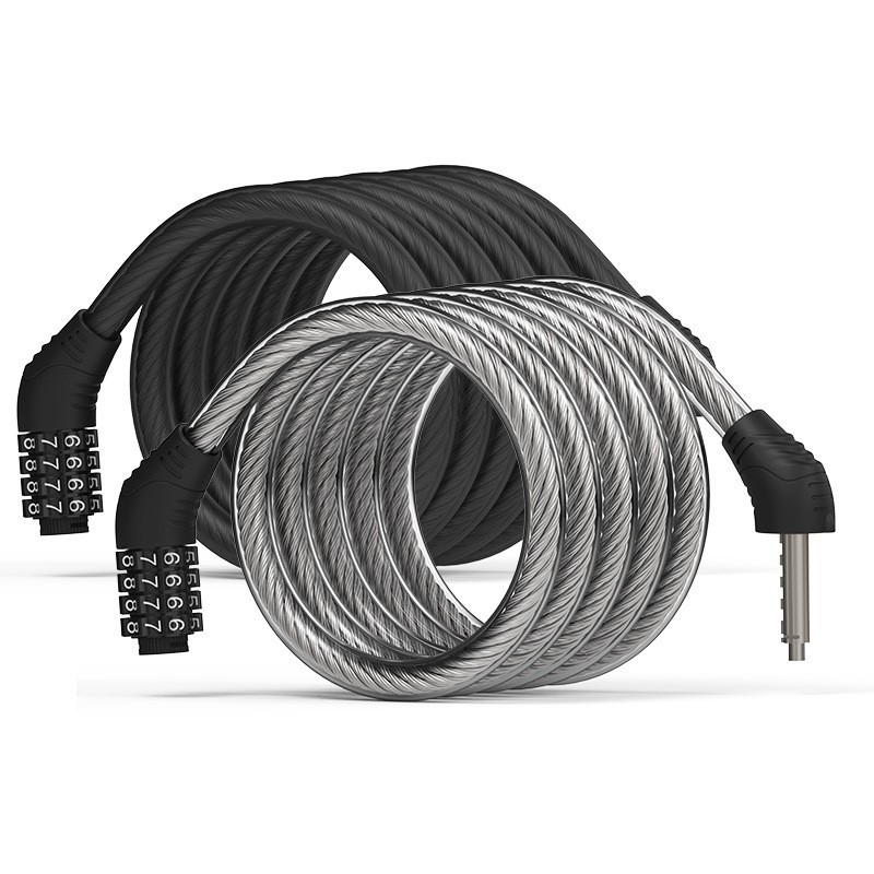 Kombinovaný zámok na bicykel, model 1B, zliatina zinku, 300 g, pre bicykle a elektrické vozidlá