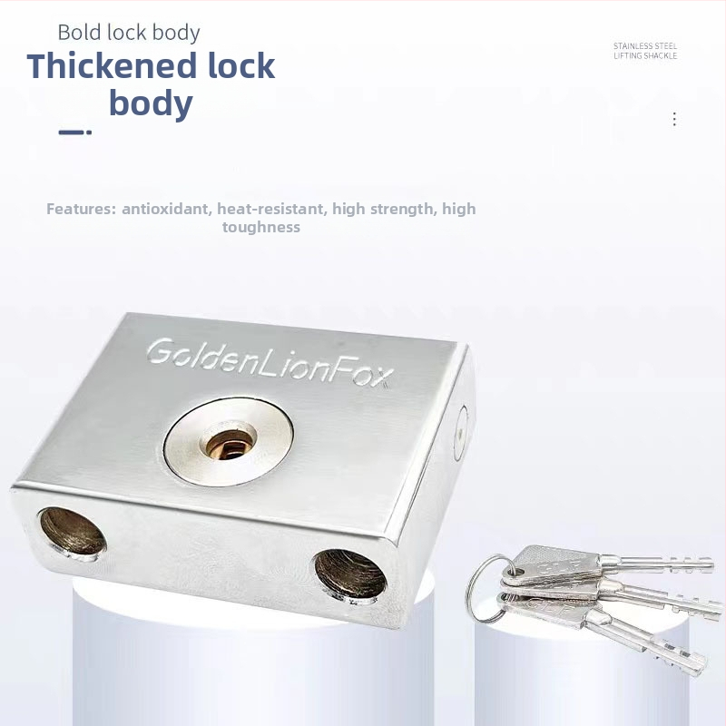 Mājsaimniecības slēdzene ar paplašinātu U-veida daļu, nerūsējošs tērauds, Type C modelis, SiXCYCLE