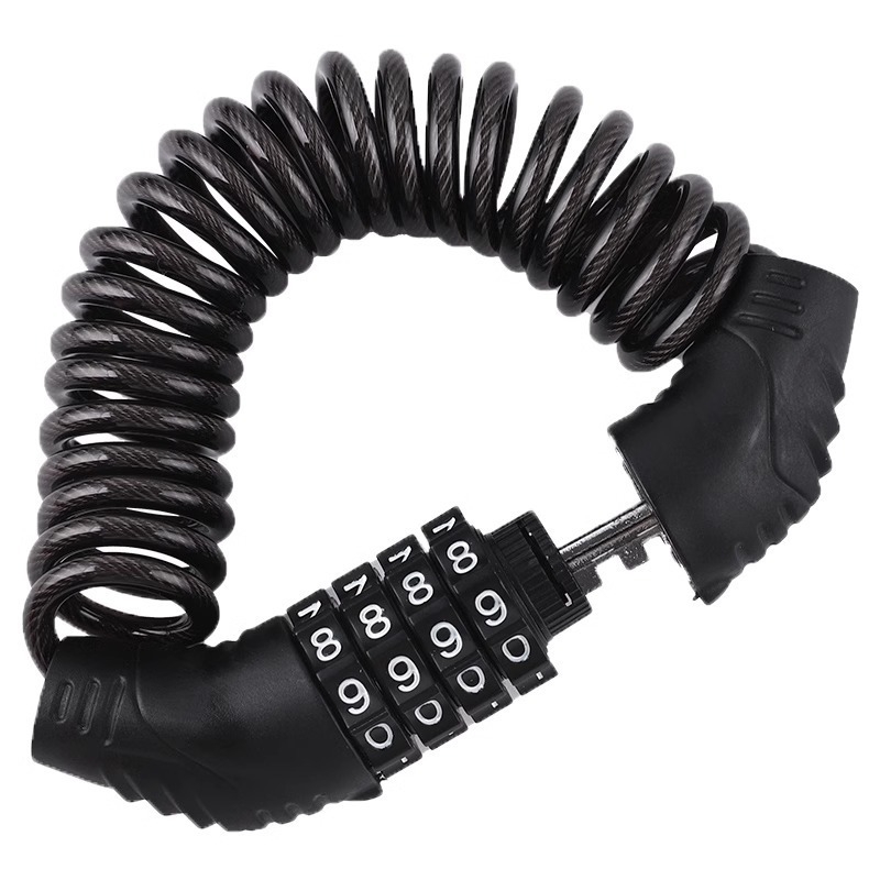 Cyklistický zámok s heslom, prenosný mini reťazový zámok proti krádeži, minimalistický dizajn