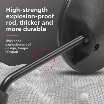 Zadné zrkadlo pre elektrické bicykle a trojkolesové vozidlá, kruhové, pripevnenie s pravým závitom, vysoká odolnosť proti otrasom | Model YJ-B721, Značka YiJu