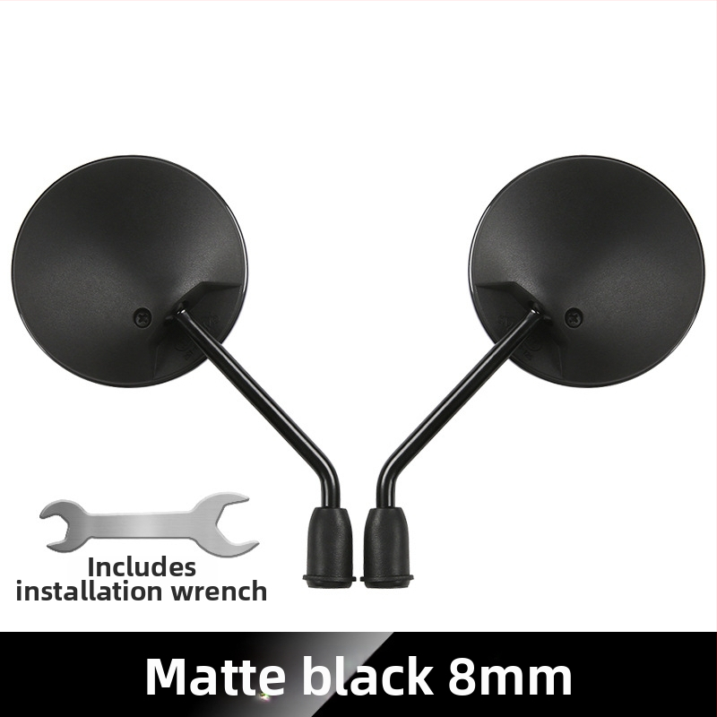 Zadné zrkadlo pre elektrické bicykle a trojkolesové vozidlá, kruhové, pripevnenie s pravým závitom, vysoká odolnosť proti otrasom | Model YJ-B721, Značka YiJu