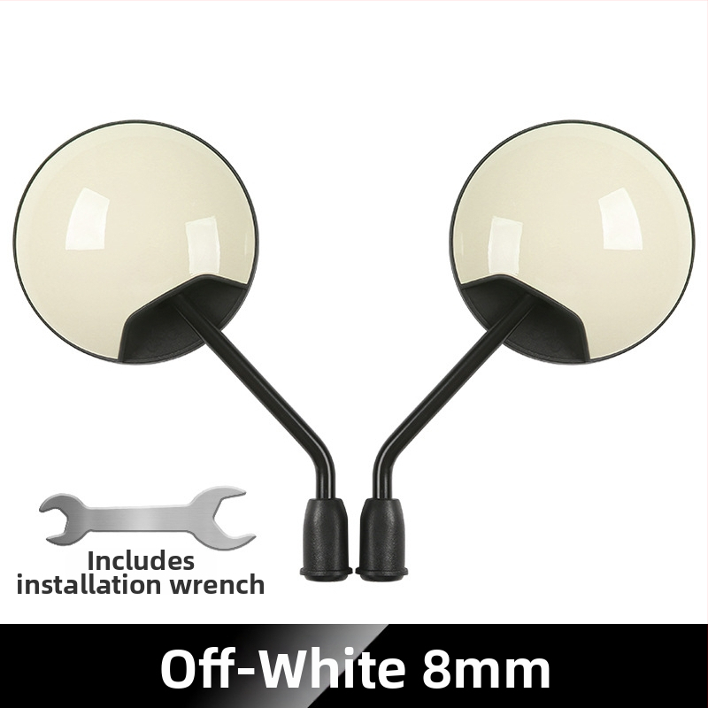 Zadné zrkadlo pre elektrické bicykle a trojkolesové vozidlá, kruhové, pripevnenie s pravým závitom, vysoká odolnosť proti otrasom | Model YJ-B721, Značka YiJu