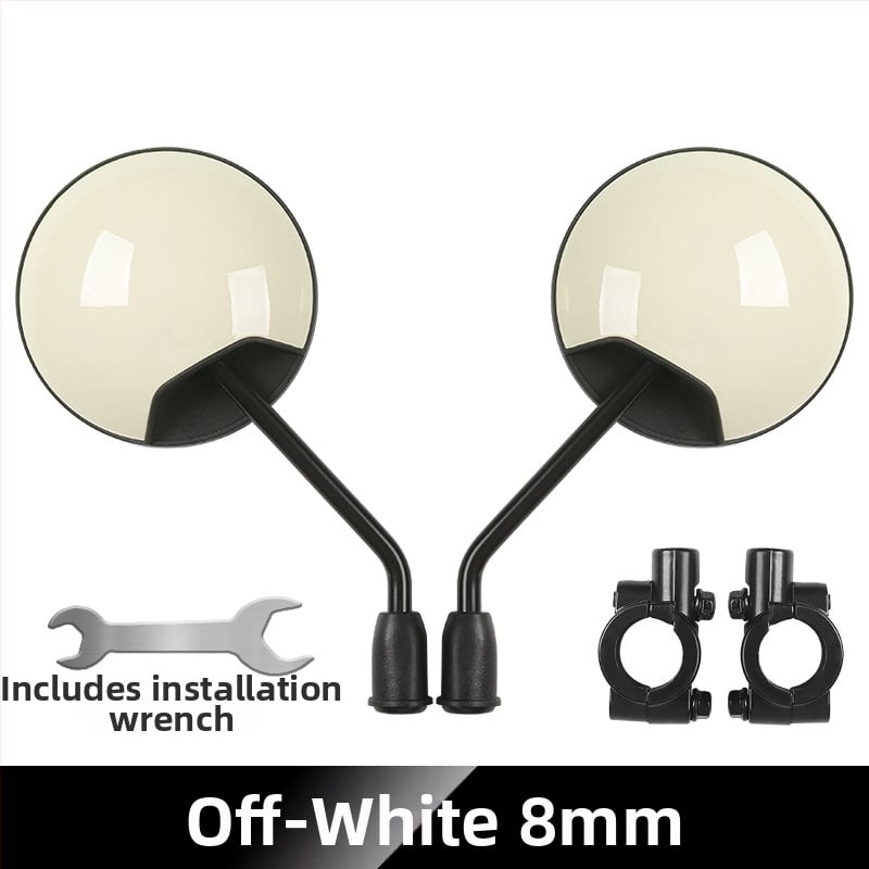 Zadné zrkadlo pre elektrické bicykle a trojkolesové vozidlá, kruhové, pripevnenie s pravým závitom, vysoká odolnosť proti otrasom | Model YJ-B721, Značka YiJu