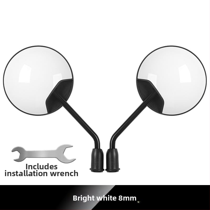 Zadné zrkadlo pre elektrické bicykle a trojkolesové vozidlá, kruhové, pripevnenie s pravým závitom, vysoká odolnosť proti otrasom | Model YJ-B721, Značka YiJu