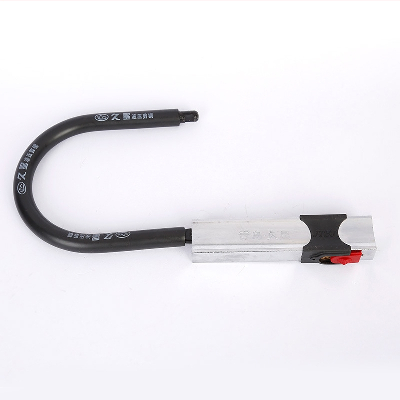 U-oblúk zámok pre elektrické vozidlá, bicykle a motocykle, zliatinová oceľ s chrómovaným povrchom, model 006, rozšírený a posilnený