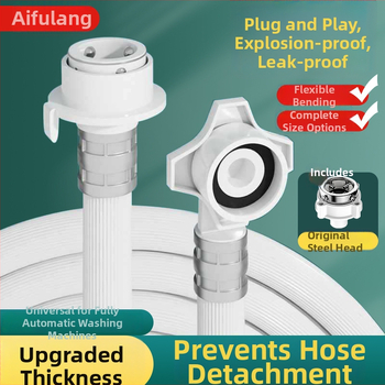 Aofulang xldzdg Hadica na prívod vody pre práčku – predĺžená výbušne odolná hadica so snap-on konektorom