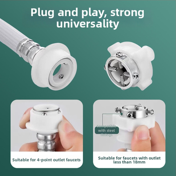 Aofulang xldzdg Hadica na prívod vody pre práčku – predĺžená výbušne odolná hadica so snap-on konektorom