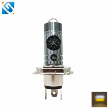 LED svetlomet na motorku H6/P15D/H4 s ventilátorom, 30W, 3500 lm, 10-80V, IP68