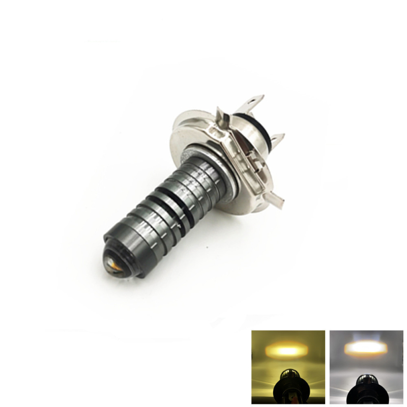 LED svetlomet na motorku H6/P15D/H4 s ventilátorom, 30W, 3500 lm, 10-80V, IP68