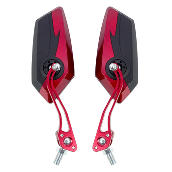 ZY2653 Универсално задно огледало за мотоциклет за офроуд — алуминиев прът от сплав, корпус PP, огледало тип пентаграм, монтиране 10 мм/8 мм