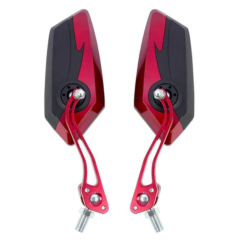 ZY2653 Универсално задно огледало за мотоциклет за офроуд — алуминиев прът от сплав, корпус PP, огледало тип пентаграм, монтиране 10 мм/8 мм