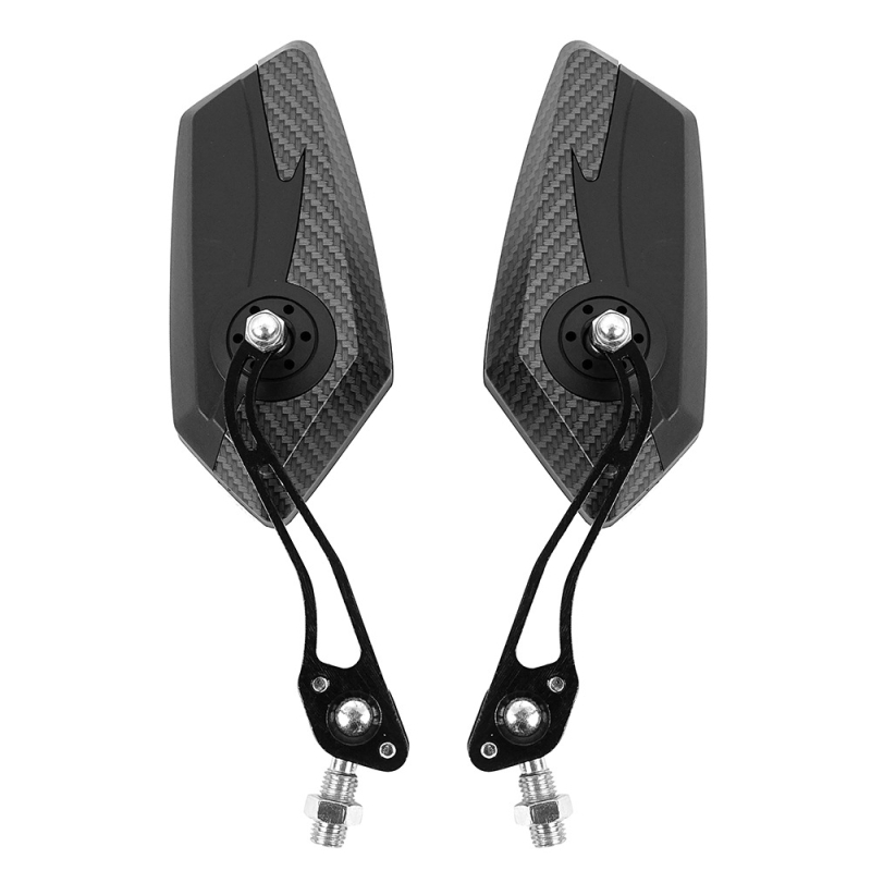 ZY2653 Универсално задно огледало за мотоциклет за офроуд — алуминиев прът от сплав, корпус PP, огледало тип пентаграм, монтиране 10 мм/8 мм