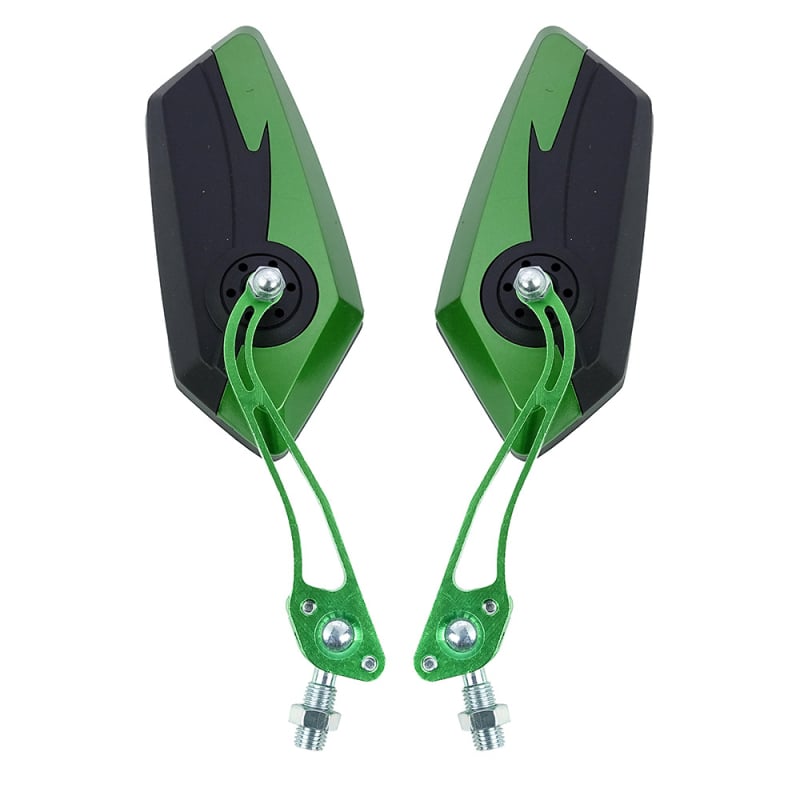 ZY2653 Универсално задно огледало за мотоциклет за офроуд — алуминиев прът от сплав, корпус PP, огледало тип пентаграм, монтиране 10 мм/8 мм