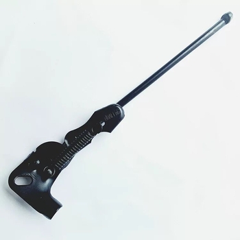 Kovový stojan na bicykel s pružnou nohou a diagonálnou oporou, značky Cang, neimportovaný