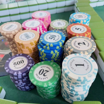 Akrila pokera žetoni – daudznomalīgs komplekts pokera zālei/klubam (Texas Hold'em, Mahjong)