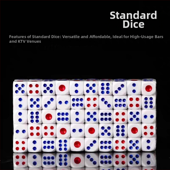 Kubiņi no melamīna, zīmols Yishun, 100 gab., stils fillet, šaha un kāršu spēlēm