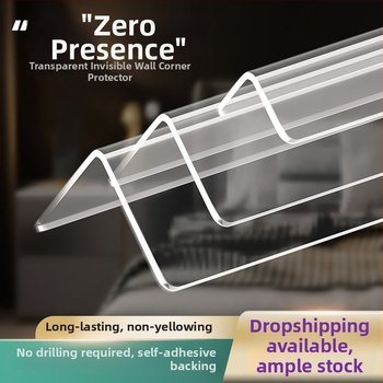 Priehľadné ochranné rohové lišty na stenu, samolepiace, bez vŕtania, dekoratívne nálepky do rohu (Pôvod: Yiwu; Kód: 12345678; Medzinárodný vývoz: Áno; Značka: Iné; Import: Nie)