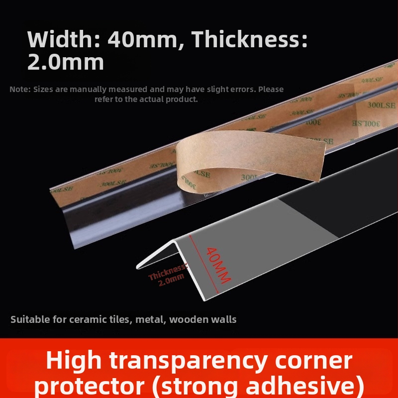 Priehľadné ochranné rohové lišty na stenu, samolepiace, bez vŕtania, dekoratívne nálepky do rohu (Pôvod: Yiwu; Kód: 12345678; Medzinárodný vývoz: Áno; Značka: Iné; Import: Nie)