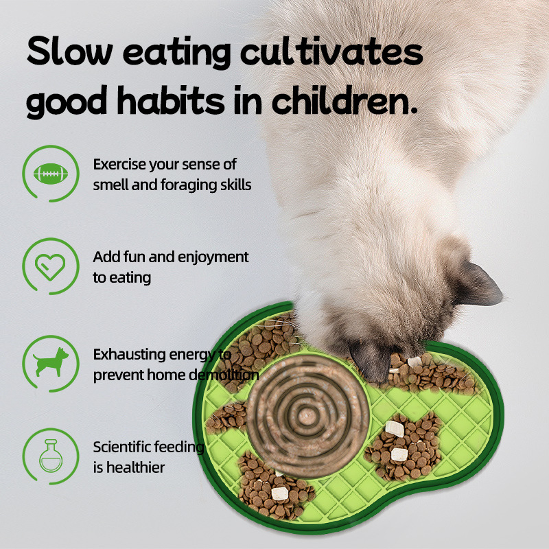 Szilikonból készült lassú etető matrac macskáknak — etetőeszközök, márka L&W PET