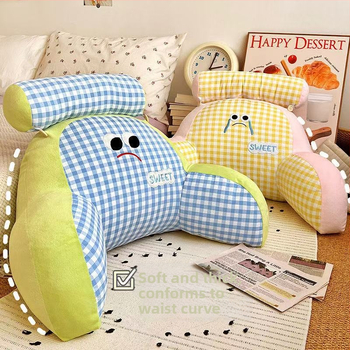 Bedrová opora – vankúš na objímanie s karikatúrnym vzorom, PP bavlna výplň, vonkajší materiál: polyester-bavlna + krištáľový velúr