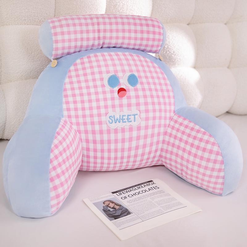 Bedrová opora – vankúš na objímanie s karikatúrnym vzorom, PP bavlna výplň, vonkajší materiál: polyester-bavlna + krištáľový velúr