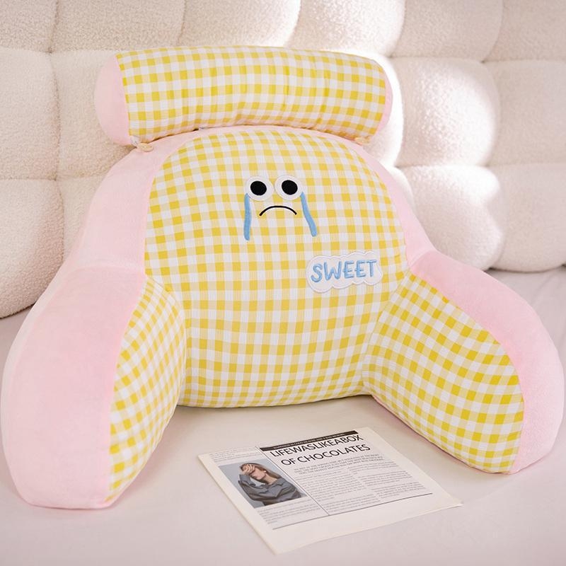 Bedrová opora – vankúš na objímanie s karikatúrnym vzorom, PP bavlna výplň, vonkajší materiál: polyester-bavlna + krištáľový velúr