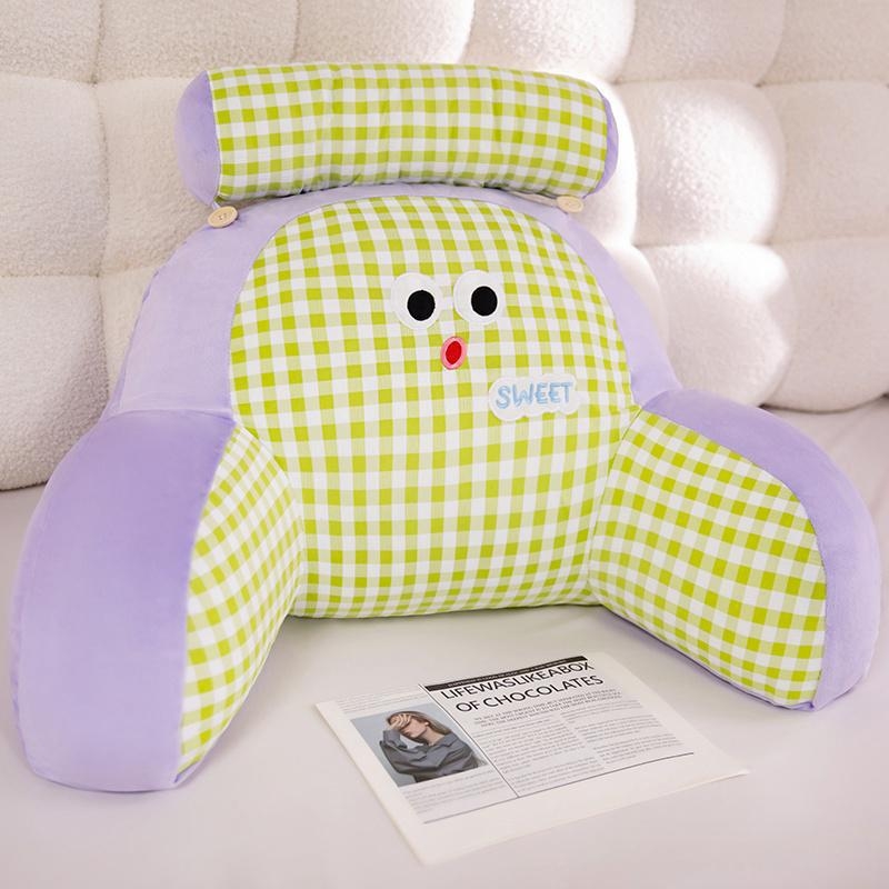 Bedrová opora – vankúš na objímanie s karikatúrnym vzorom, PP bavlna výplň, vonkajší materiál: polyester-bavlna + krištáľový velúr