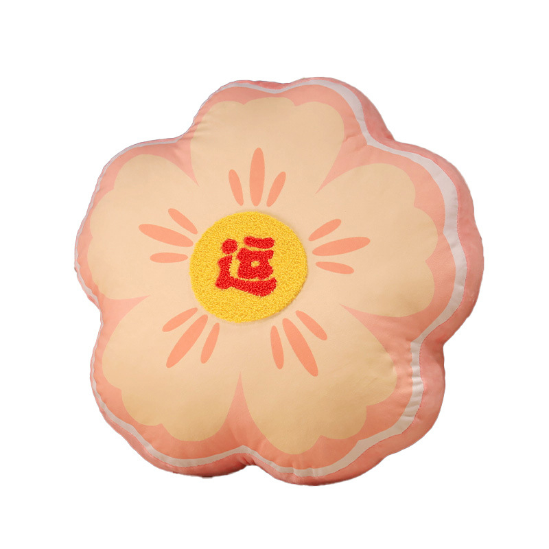 Vankúš s plyšovým poťahom a výplňou PP bavlna, prispôsobiteľné spracovanie, vyšívanie, strapce a tlač, Nový čínsky štýl