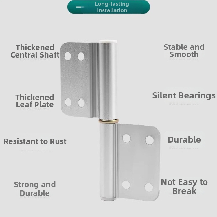 Nerūdijančio plieno durų vyris HYMD modelis, prekės ženklas Neck Strength, stilus modernus minimalistinis, medžiaga: nerūdijantis plienas