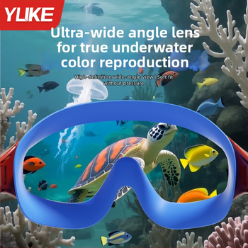 Детски плувни очила с антизамъгляване, водоустойчиви, HD лещи от поликарбонат, с голяма рамка