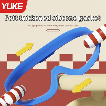 Детски плувни очила с антизамъгляване, водоустойчиви, HD лещи от поликарбонат, с голяма рамка