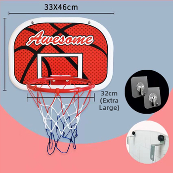 Avati detská zavesená basketbalová doska pre vnútorné použitie, tichá montáž, bez vŕtania — Materiál: Iné; Pôvod: Zhejiang; Značka: Avati; Kategória: Loptová veža/ rám; Produktová kategória: Basketbalová doska