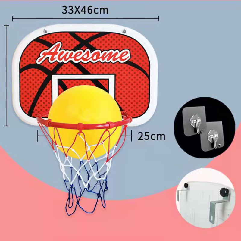 Avati detská zavesená basketbalová doska pre vnútorné použitie, tichá montáž, bez vŕtania — Materiál: Iné; Pôvod: Zhejiang; Značka: Avati; Kategória: Loptová veža/ rám; Produktová kategória: Basketbalová doska