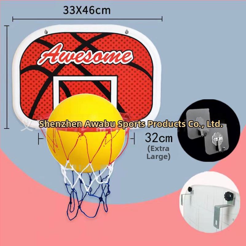Avati detská zavesená basketbalová doska pre vnútorné použitie, tichá montáž, bez vŕtania — Materiál: Iné; Pôvod: Zhejiang; Značka: Avati; Kategória: Loptová veža/ rám; Produktová kategória: Basketbalová doska