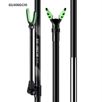 Teleskopická karbónová tyč pre sieť na rybolov s rozšíriteľnou oporou a zadným vešiakom