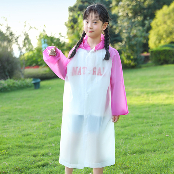 Detský EVA dážďový plášť - jednopásový dizajn, 16 denierov, na turistiku