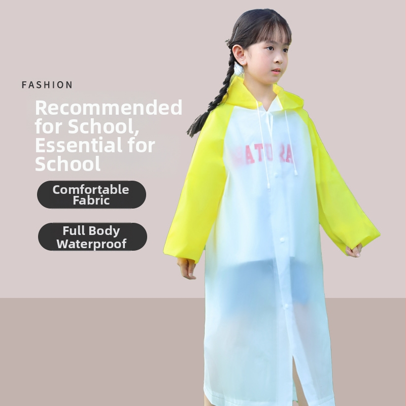 Detský EVA dážďový plášť - jednopásový dizajn, 16 denierov, na turistiku